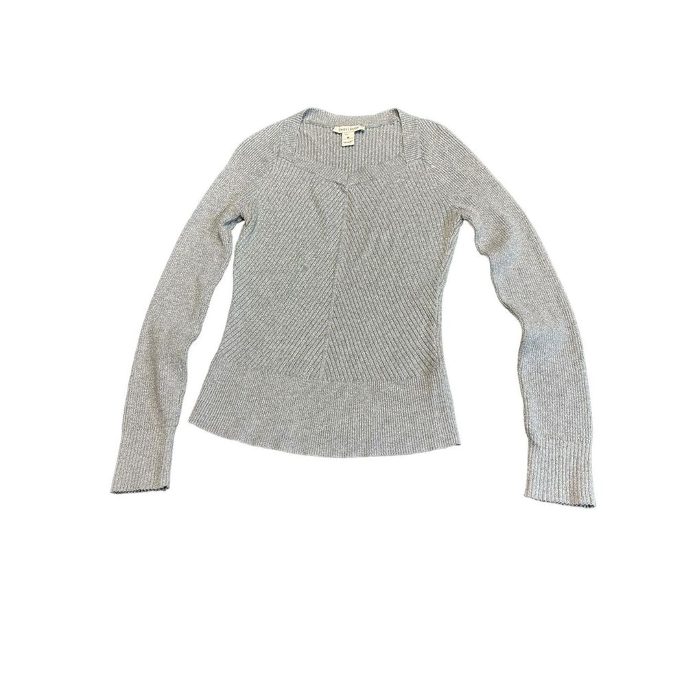 White House Black Market Sliver long Sleeve Sweater Womens Size M
